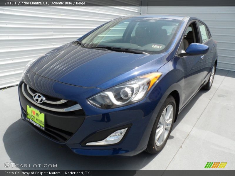 Atlantic Blue / Beige 2013 Hyundai Elantra GT