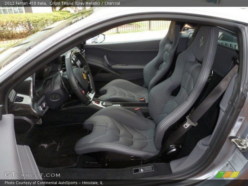 Front Seat of 2012 458 Italia