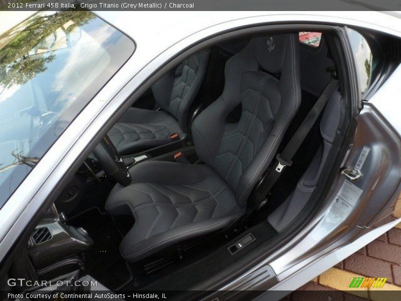 Front Seat of 2012 458 Italia