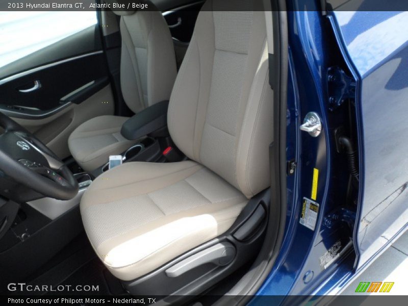 Atlantic Blue / Beige 2013 Hyundai Elantra GT