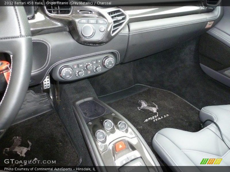 Grigio Titanio (Grey Metallic) / Charcoal 2012 Ferrari 458 Italia