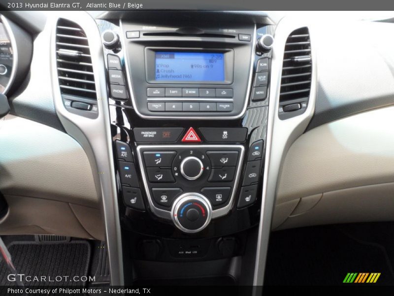 Atlantic Blue / Beige 2013 Hyundai Elantra GT