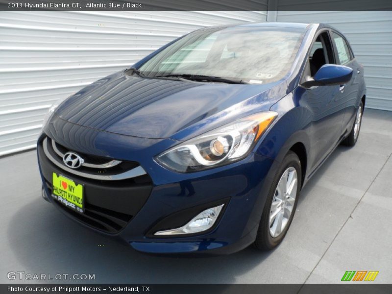 Atlantic Blue / Black 2013 Hyundai Elantra GT