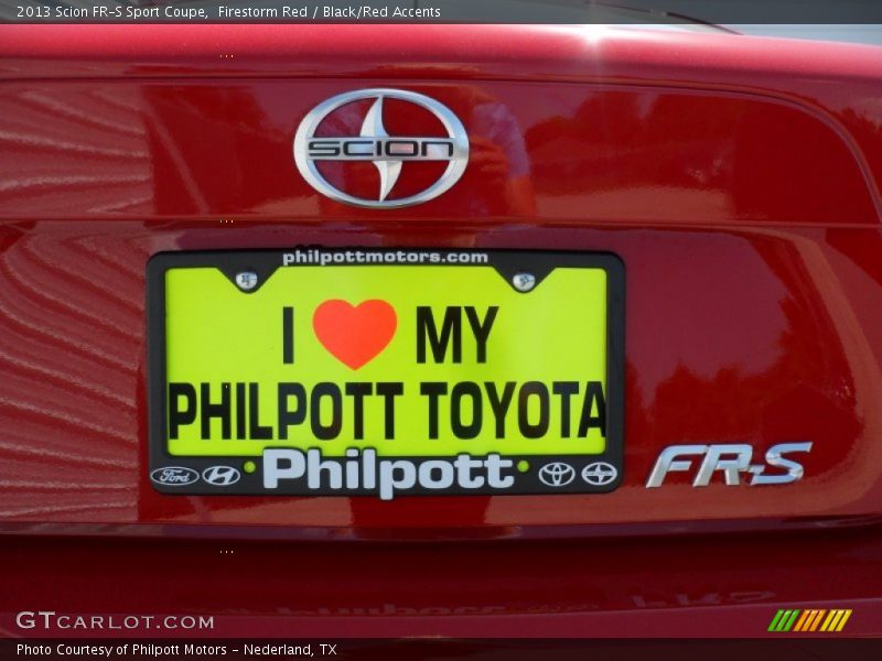 Firestorm Red / Black/Red Accents 2013 Scion FR-S Sport Coupe