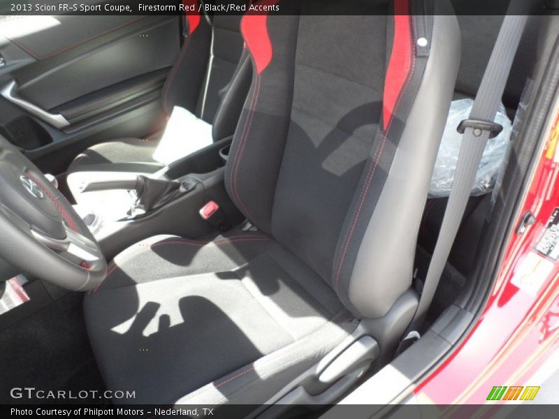  2013 FR-S Sport Coupe Black/Red Accents Interior