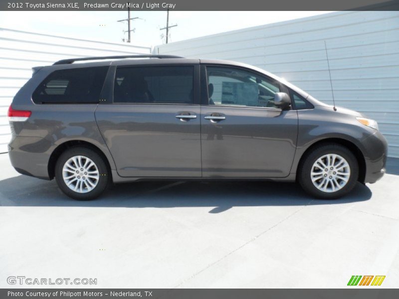 Predawn Gray Mica / Light Gray 2012 Toyota Sienna XLE