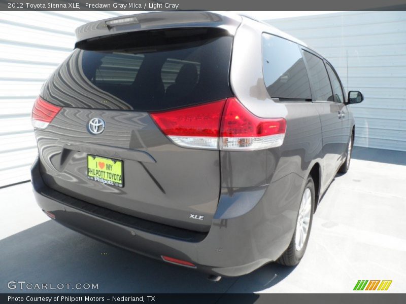 Predawn Gray Mica / Light Gray 2012 Toyota Sienna XLE