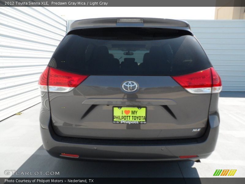 Predawn Gray Mica / Light Gray 2012 Toyota Sienna XLE