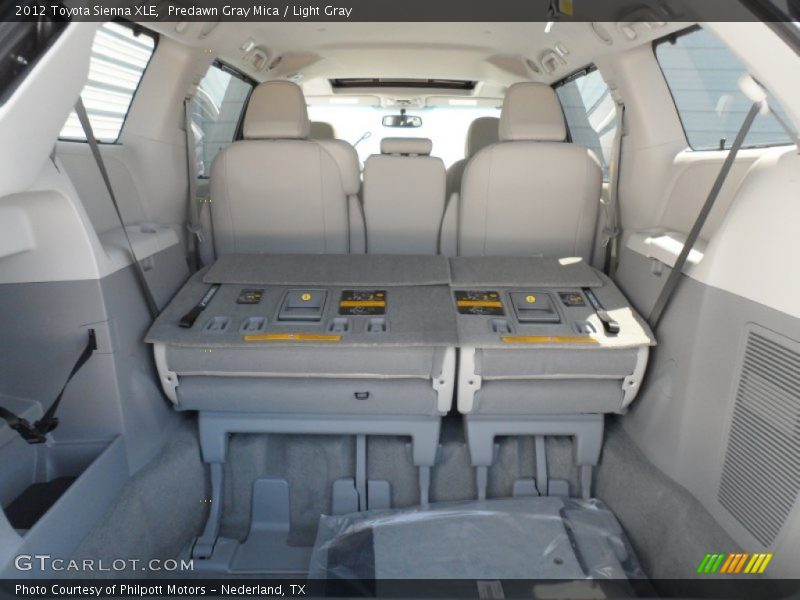 Predawn Gray Mica / Light Gray 2012 Toyota Sienna XLE
