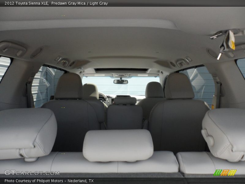 Predawn Gray Mica / Light Gray 2012 Toyota Sienna XLE