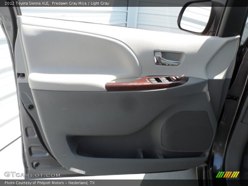 Predawn Gray Mica / Light Gray 2012 Toyota Sienna XLE