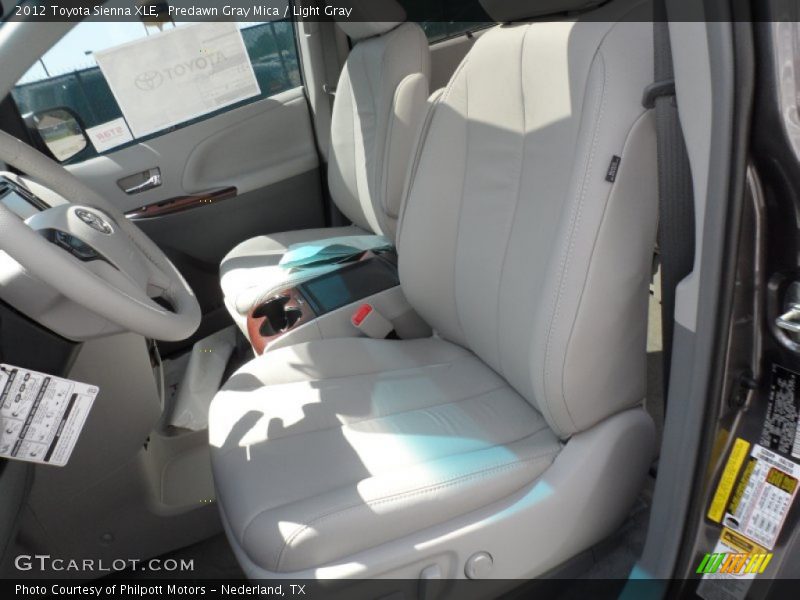 Predawn Gray Mica / Light Gray 2012 Toyota Sienna XLE