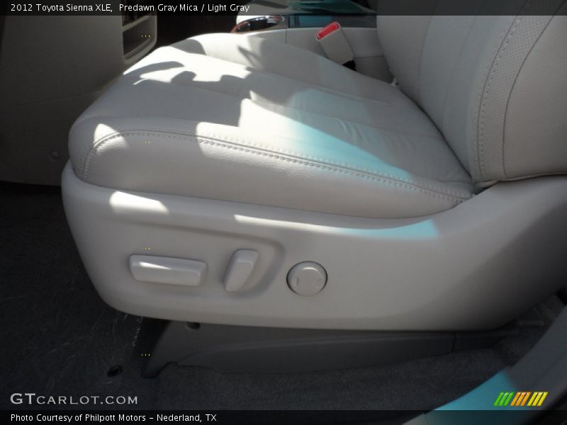 Predawn Gray Mica / Light Gray 2012 Toyota Sienna XLE