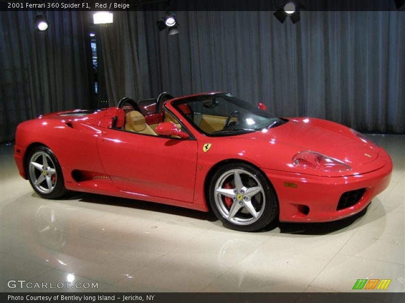 Red / Beige 2001 Ferrari 360 Spider F1
