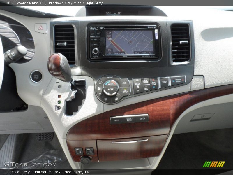 Predawn Gray Mica / Light Gray 2012 Toyota Sienna XLE
