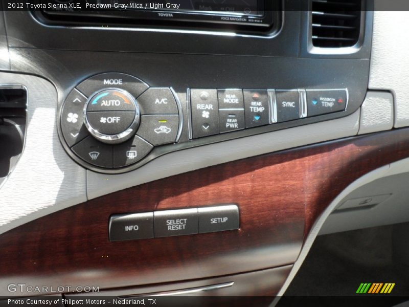 Predawn Gray Mica / Light Gray 2012 Toyota Sienna XLE