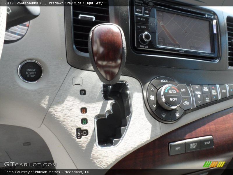 Predawn Gray Mica / Light Gray 2012 Toyota Sienna XLE