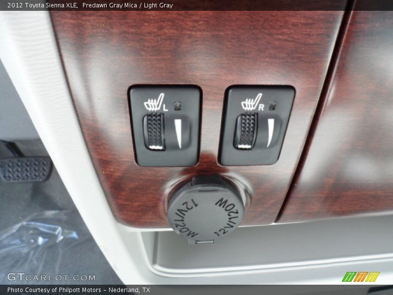 Predawn Gray Mica / Light Gray 2012 Toyota Sienna XLE