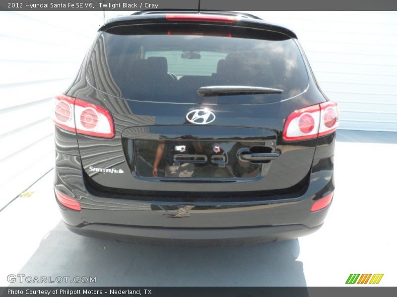 Twilight Black / Gray 2012 Hyundai Santa Fe SE V6