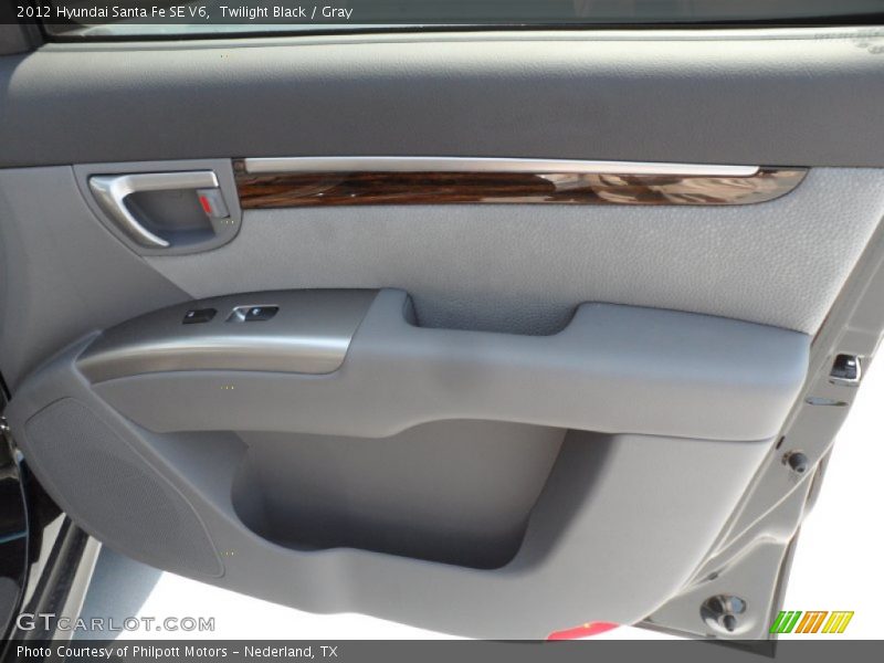 Twilight Black / Gray 2012 Hyundai Santa Fe SE V6