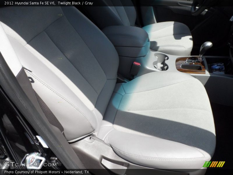 Twilight Black / Gray 2012 Hyundai Santa Fe SE V6