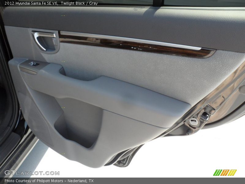 Twilight Black / Gray 2012 Hyundai Santa Fe SE V6