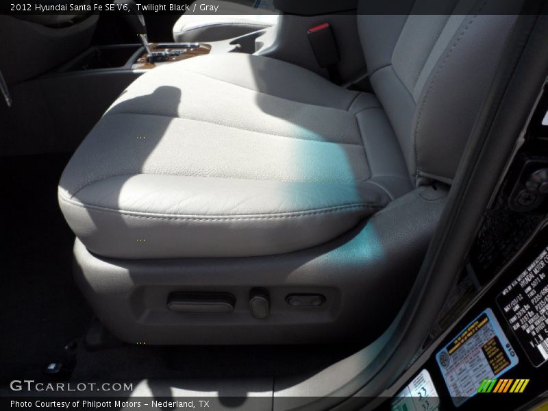 Twilight Black / Gray 2012 Hyundai Santa Fe SE V6