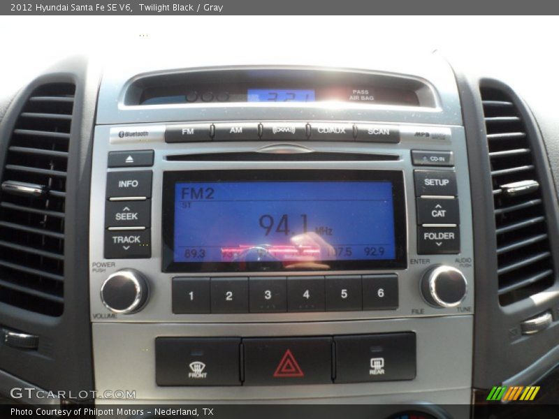 Twilight Black / Gray 2012 Hyundai Santa Fe SE V6
