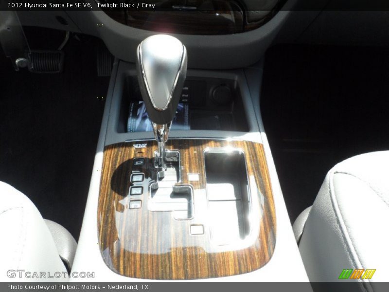Twilight Black / Gray 2012 Hyundai Santa Fe SE V6