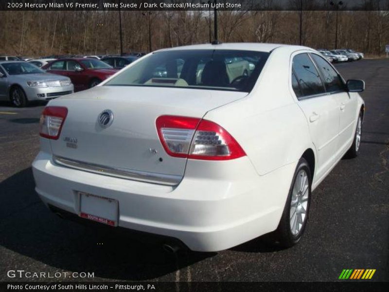 White Suede / Dark Charcoal/Medium Light Stone 2009 Mercury Milan V6 Premier