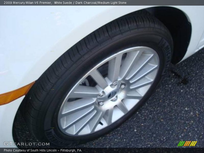 White Suede / Dark Charcoal/Medium Light Stone 2009 Mercury Milan V6 Premier