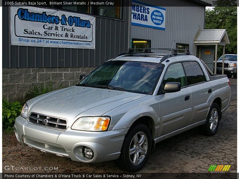 Brilliant Silver Metallic / Medium Gray 2005 Subaru Baja Sport