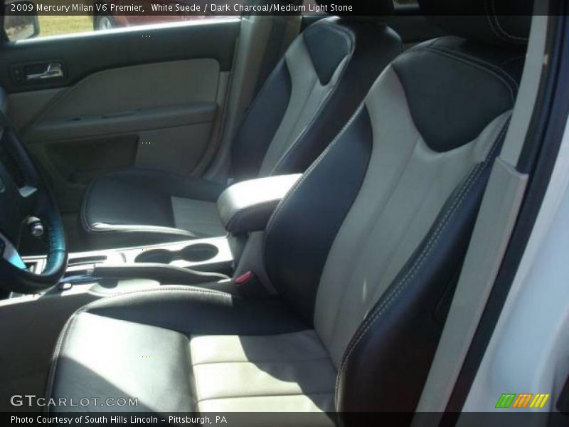 White Suede / Dark Charcoal/Medium Light Stone 2009 Mercury Milan V6 Premier