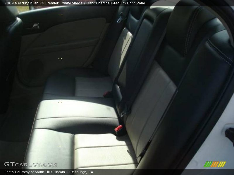 White Suede / Dark Charcoal/Medium Light Stone 2009 Mercury Milan V6 Premier