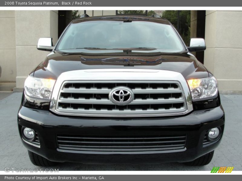 Black / Red Rock 2008 Toyota Sequoia Platinum