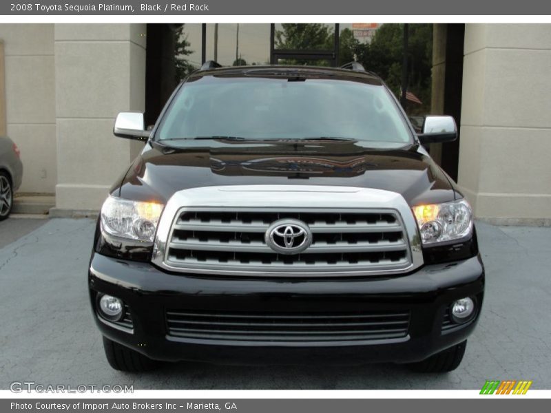 Black / Red Rock 2008 Toyota Sequoia Platinum