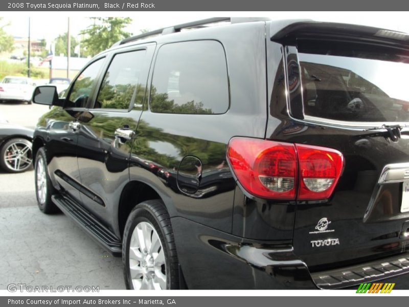 Black / Red Rock 2008 Toyota Sequoia Platinum