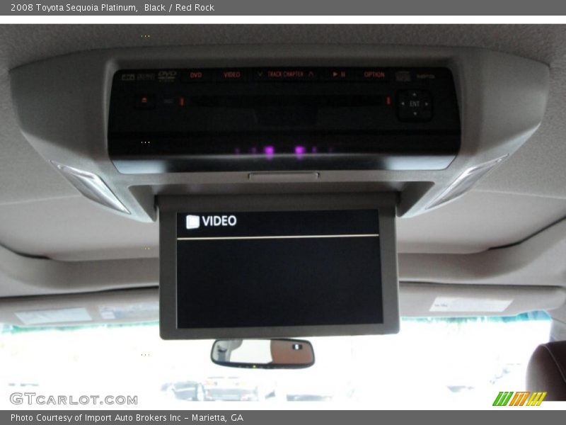 Black / Red Rock 2008 Toyota Sequoia Platinum