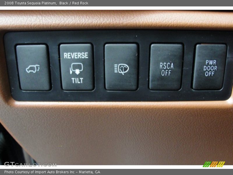 Black / Red Rock 2008 Toyota Sequoia Platinum