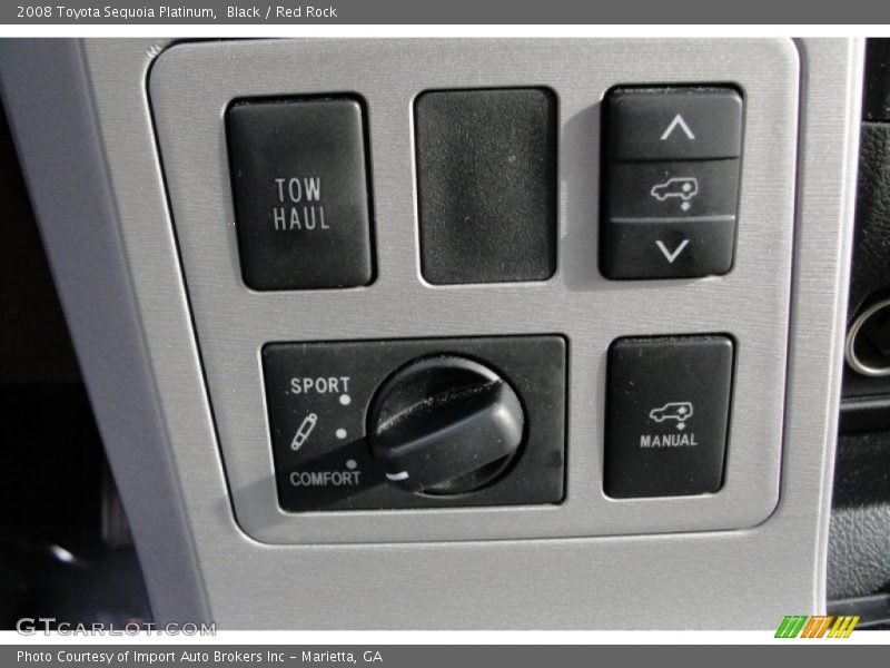 Black / Red Rock 2008 Toyota Sequoia Platinum