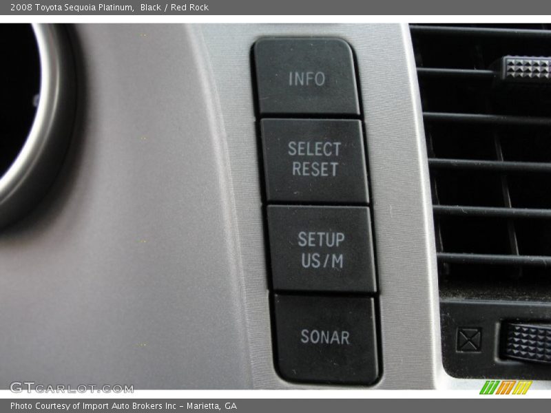 Black / Red Rock 2008 Toyota Sequoia Platinum
