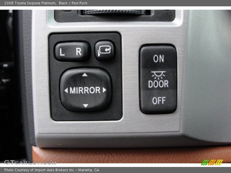 Black / Red Rock 2008 Toyota Sequoia Platinum