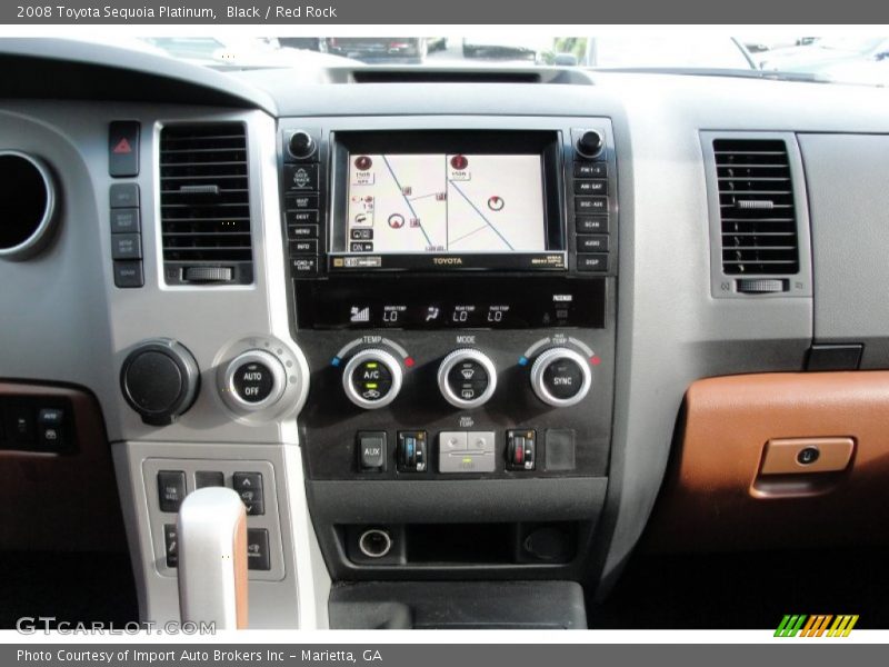 Black / Red Rock 2008 Toyota Sequoia Platinum