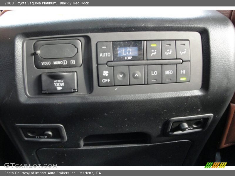Black / Red Rock 2008 Toyota Sequoia Platinum