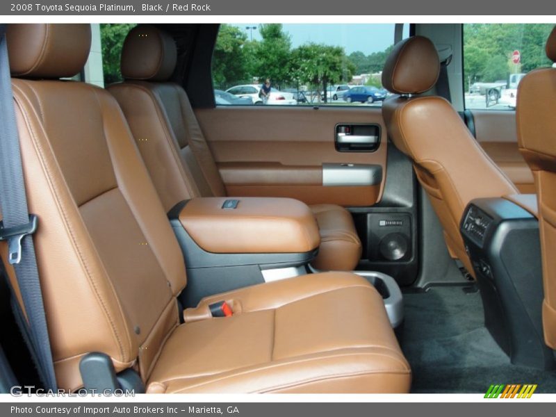 Black / Red Rock 2008 Toyota Sequoia Platinum