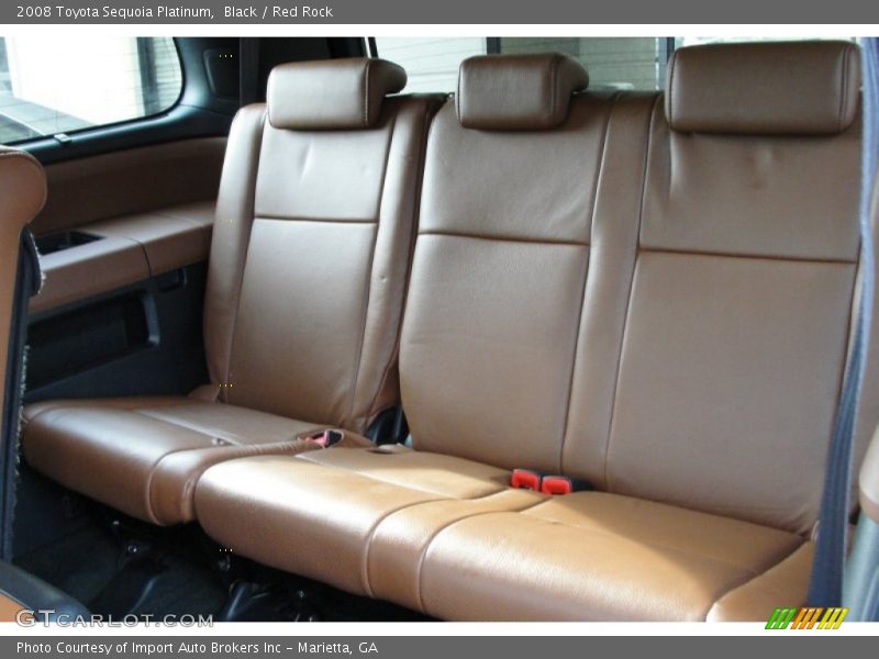 Black / Red Rock 2008 Toyota Sequoia Platinum
