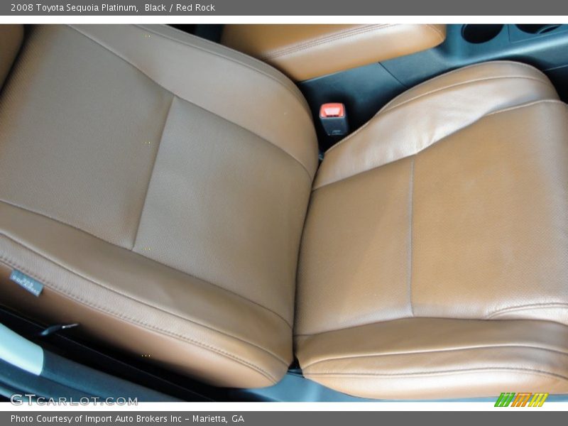 Black / Red Rock 2008 Toyota Sequoia Platinum