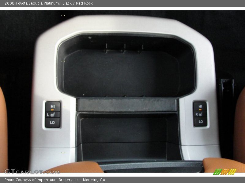 Black / Red Rock 2008 Toyota Sequoia Platinum