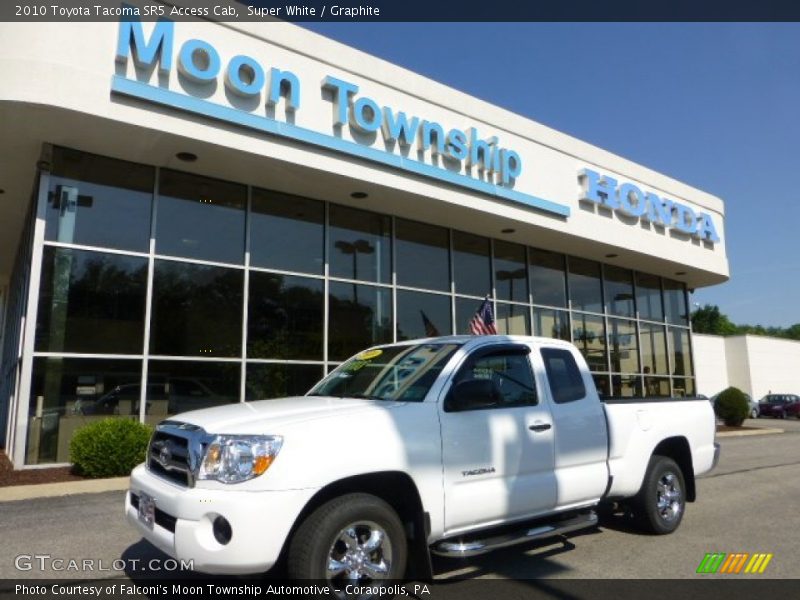 Super White / Graphite 2010 Toyota Tacoma SR5 Access Cab