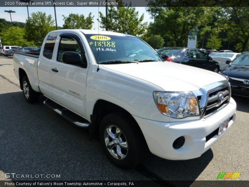 Super White / Graphite 2010 Toyota Tacoma SR5 Access Cab